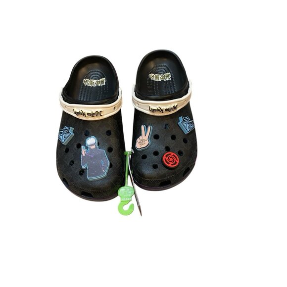 Crocs Jujutsu Kaisen Classic Clog Mens 8 Womens 10 Black Slip On Sandal